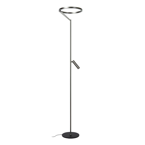Lucide APPLAUSE - Floor lamp - Ø 33 cm - LED Dim. - CCT - 2700K/4000K - Grey iron | Premium - turned off
